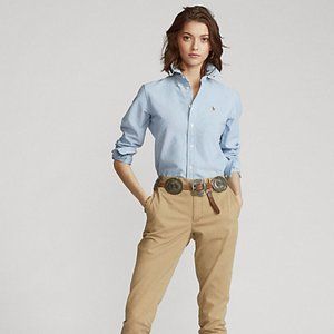 Ralph Lauren Slim Fit Oxford Shirt Blue Size 6